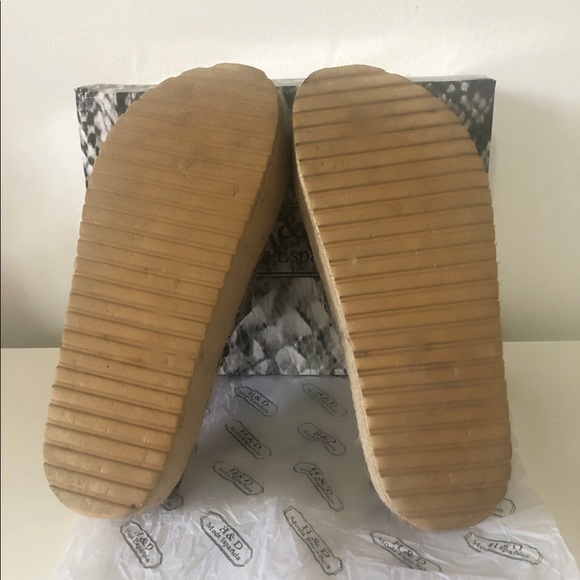 SNAKE PRINTED H&D MODA ESPAÑOLA ESPADRILLE - Picture 8 of 8